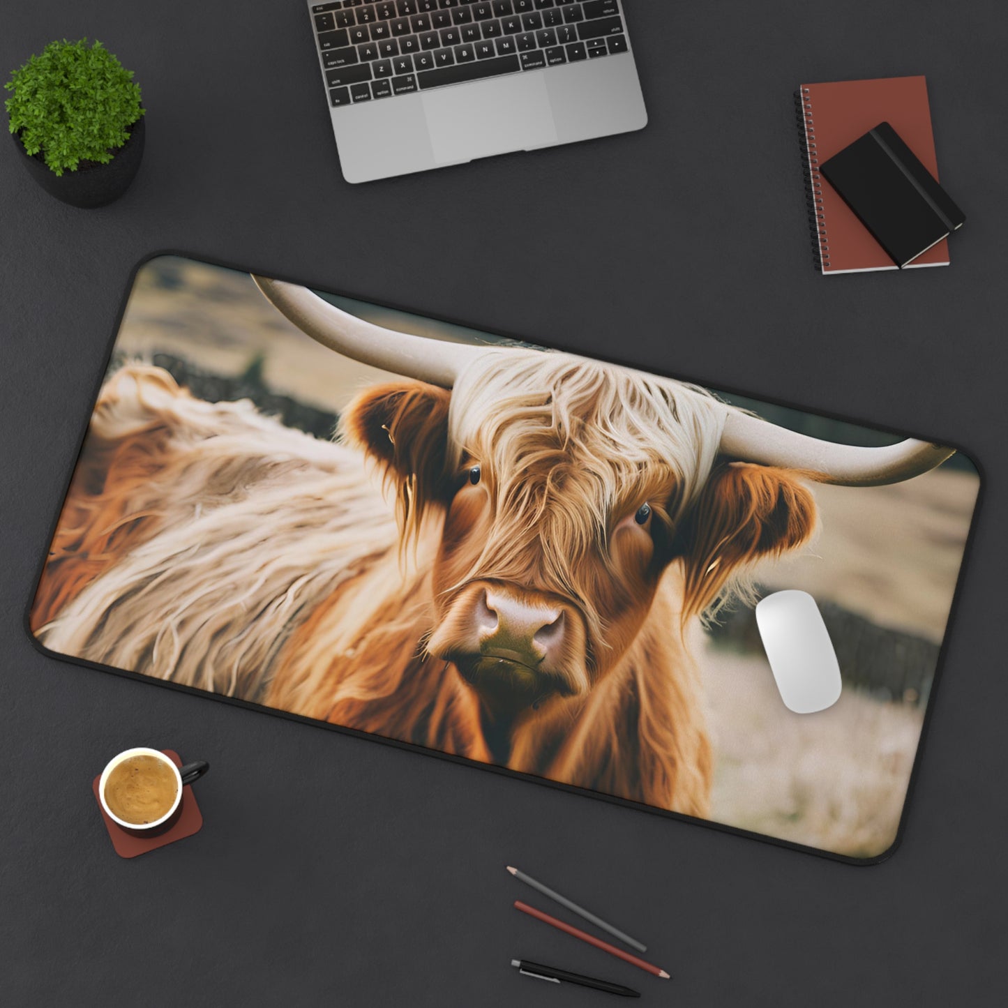 Ultra Smooth Mouse Pad Mat Highland Cow